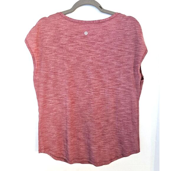 Lululemon Women’s V-Neck Sleeveless Top Pink Sz. 12 | Studio to Street Yoga Tank - Picture 7 of 7